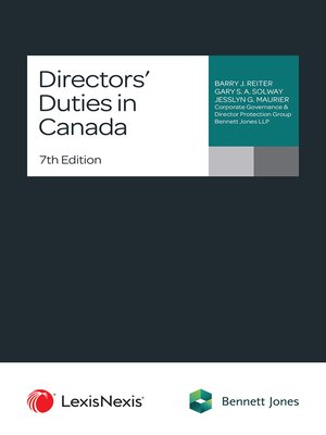 cover image of Directors' Duties in Canada